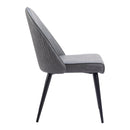 Zuo Silloth 110118 Armless Dining Chair - Grey IMAGE 2