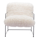  Zuo Pelut 110202 Accent Chair - White IMAGE 3