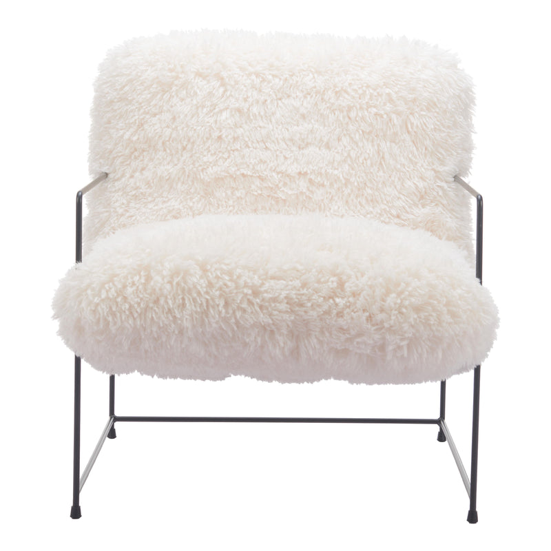  Zuo Pelut 110202 Accent Chair - White IMAGE 3