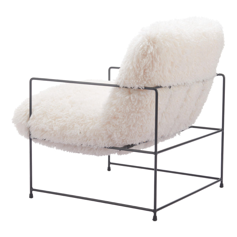 Zuo Pelut 110202 Accent Chair - White IMAGE 5