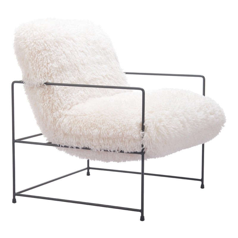  Zuo Pelut 110202 Accent Chair - White IMAGE 6