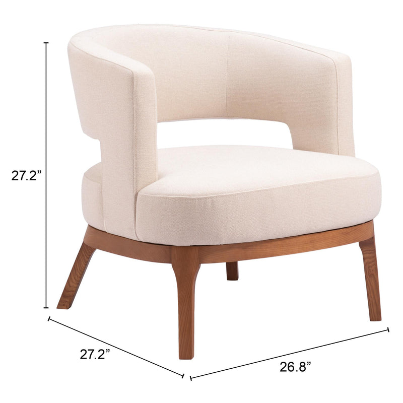  Zuo Penryn 110113 Accent Chair - Beige IMAGE 10