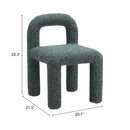  Zuo Arum 109988 Dining Chair - Snowy Green IMAGE 8