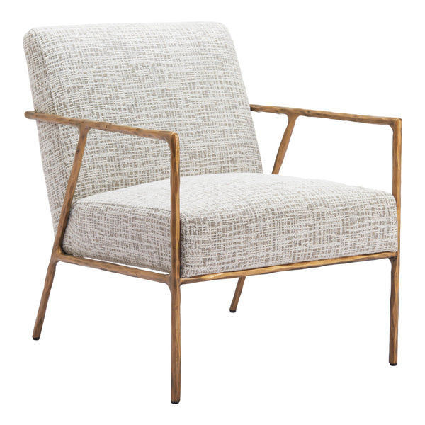  Zuo Norrebro 110270 Accent Chair - Beige Frost IMAGE 1