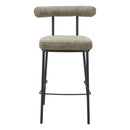  Zuo Kede 110100 Barstool - Green Tweed IMAGE 3