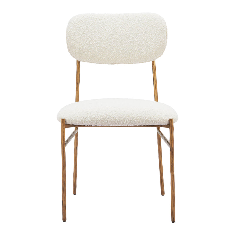  Zuo Sydhavnen 110276 Dining Chair - Cream & Gold IMAGE 3