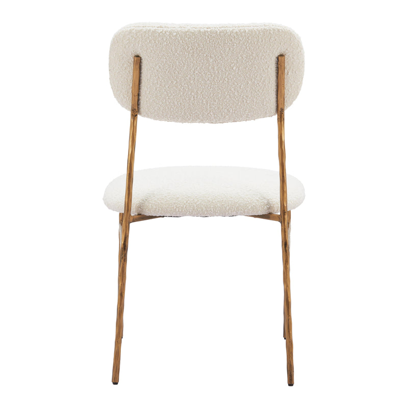  Zuo Sydhavnen 110276 Dining Chair - Cream & Gold IMAGE 4