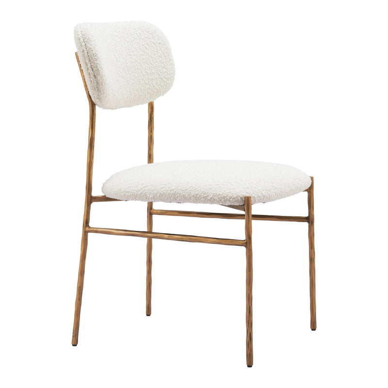  Zuo Sydhavnen 110276 Dining Chair - Cream & Gold IMAGE 6