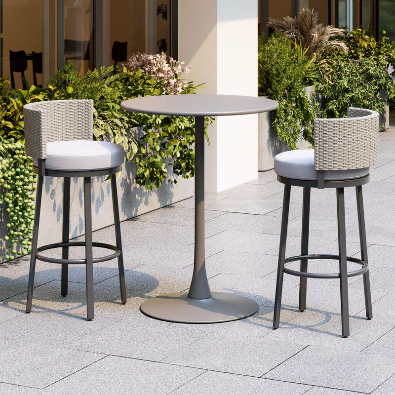  Zuo Soleil 704036 Bar Table - Taupe IMAGE 6