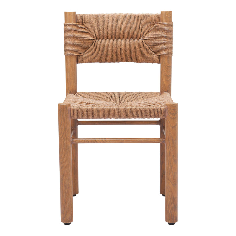  Zuo Iska 704050 Dining Chair - Natural IMAGE 3
