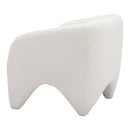  Zuo Lopta 110279 Accent Chair - White IMAGE 5