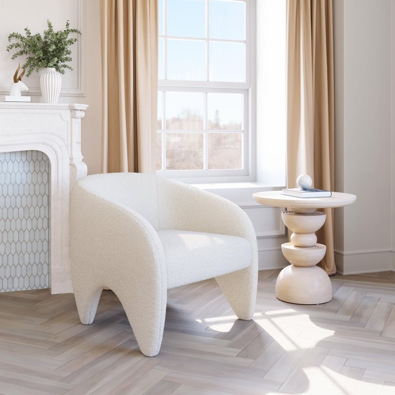  Zuo Lopta 110279 Accent Chair - White IMAGE 8