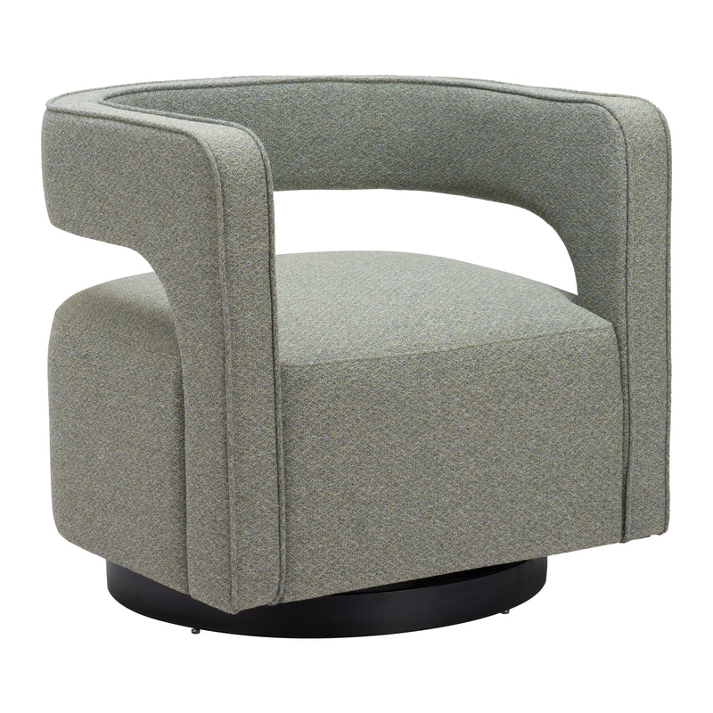 Zuo Turku 110013 Swivel Chair - Sage Green IMAGE 1