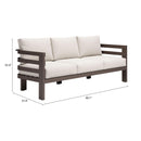  Zuo Bal Harbor 704041 Sofa - White IMAGE 12