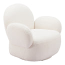 Zuo Pilka 110280 Swivel Chair - White IMAGE 6