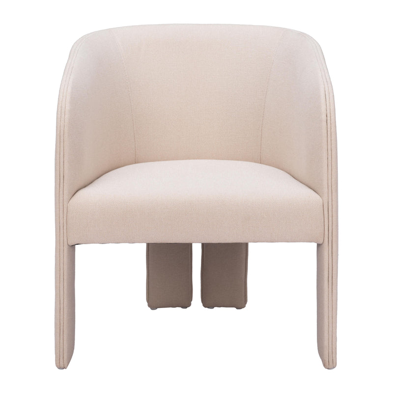  Zuo Hull 110106 Accent Chair - Beige IMAGE 3