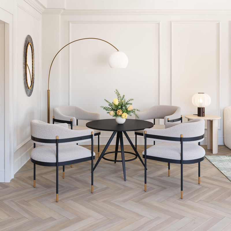  Zuo Dinos 110052 Dining Table - Black IMAGE 8