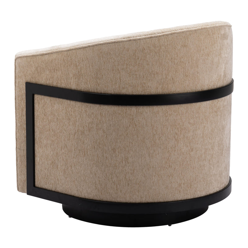 Zuo Hanko 110009 Swivel Chair - Golden Beige IMAGE 5