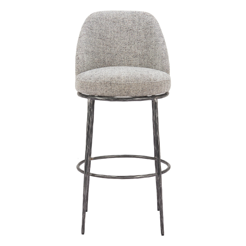  Zuo Nordhavn 110273 Swivel Barstool - Grey IMAGE 3