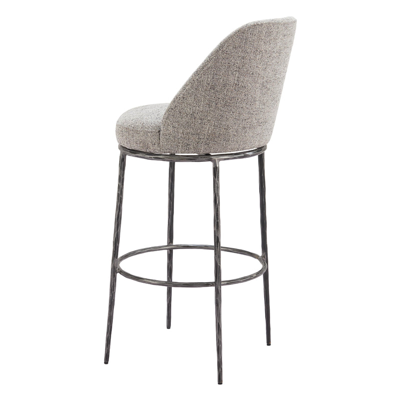  Zuo Nordhavn 110273 Swivel Barstool - Grey IMAGE 5