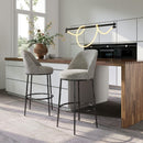  Zuo Nordhavn 110273 Swivel Barstool - Grey IMAGE 8