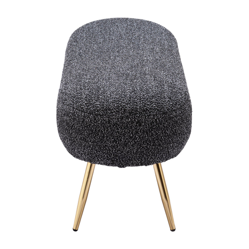  Zuo Creek 110081 Bench - Glitter Black IMAGE 2