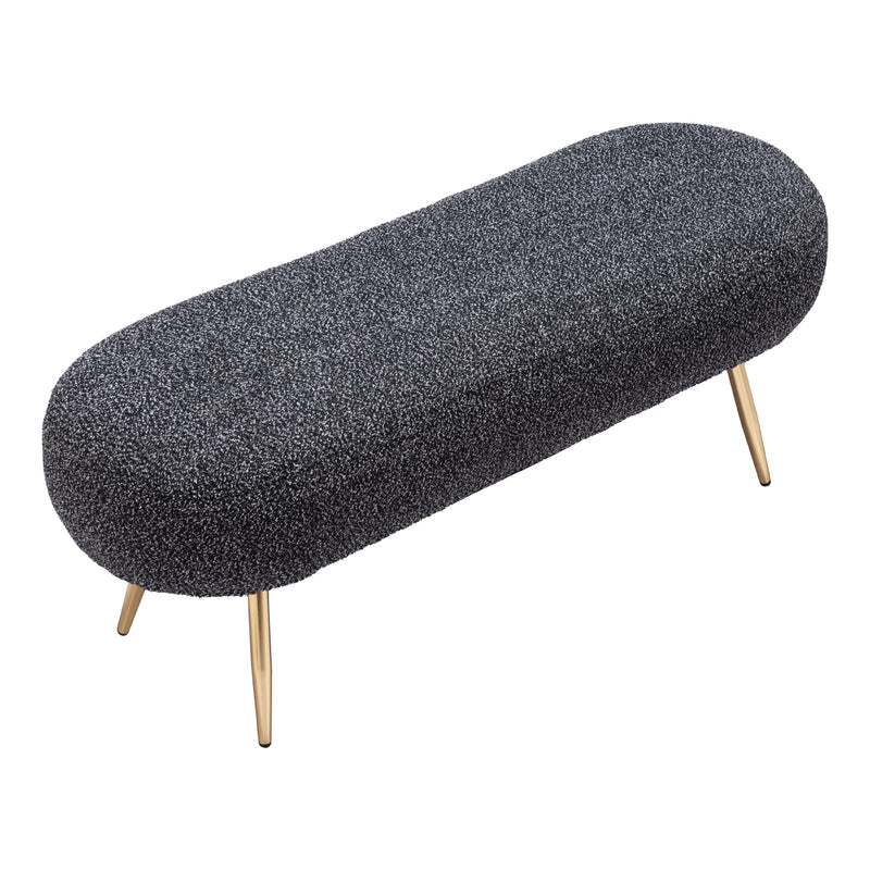  Zuo Creek 110081 Bench - Glitter Black IMAGE 4