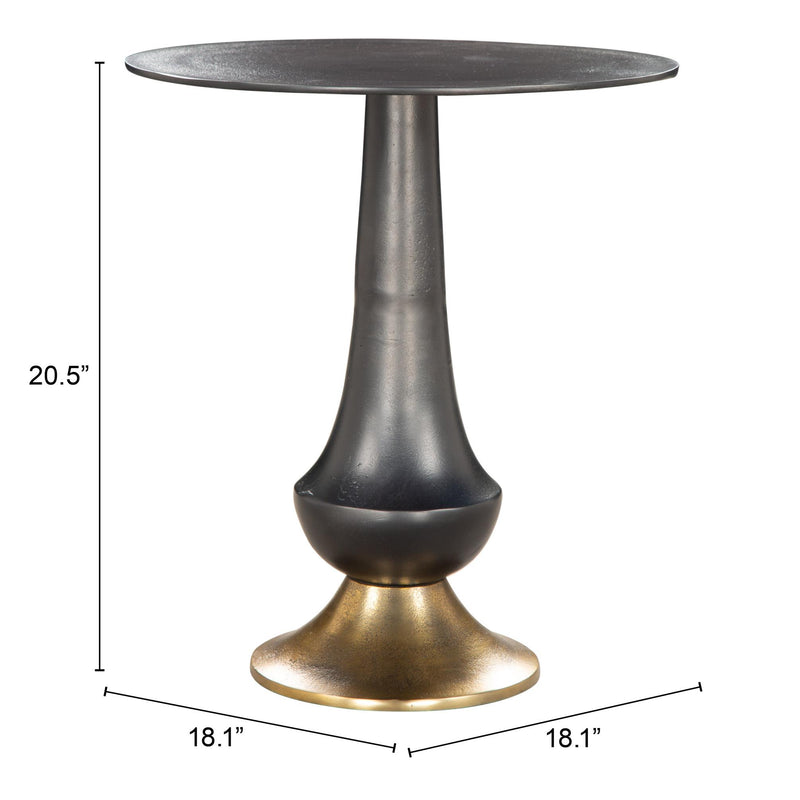 Zuo Tasse 110154 Side Table - Black IMAGE 6