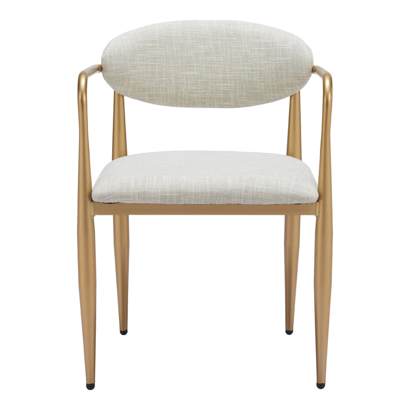  Zuo Zens 110207 Dining Chair - Quill Grey IMAGE 3