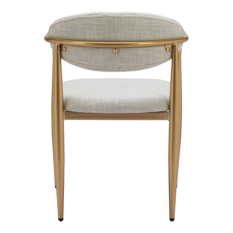  Zuo Zens 110207 Dining Chair - Quill Grey IMAGE 4