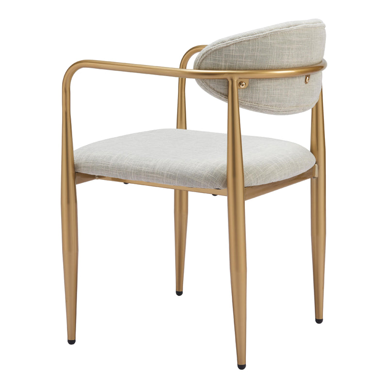  Zuo Zens 110207 Dining Chair - Quill Grey IMAGE 5