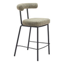  Zuo Kede 110099 Counter Stool - Green Tweed IMAGE 1