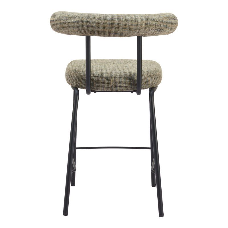  Zuo Kede 110099 Counter Stool - Green Tweed IMAGE 4