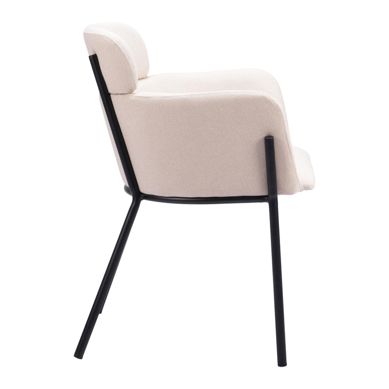  Zuo Bremor 110172 Dining Chair - Beige IMAGE 2