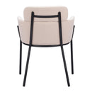  Zuo Bremor 110172 Dining Chair - Beige IMAGE 4