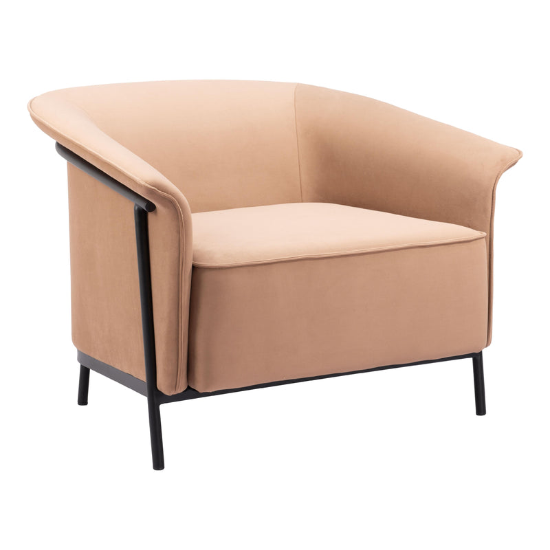  Zuo Burry 110117 Accent Chair - Tan IMAGE 1