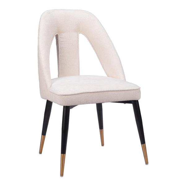  Zuo Artus 110002 Dining Chair - Ivory IMAGE 1