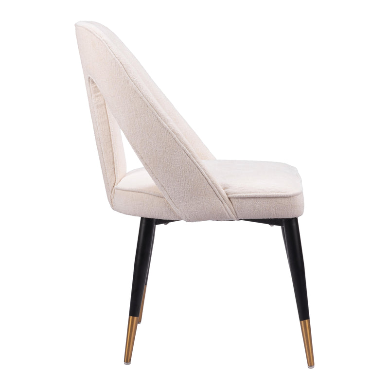  Zuo Artus 110002 Dining Chair - Ivory IMAGE 2