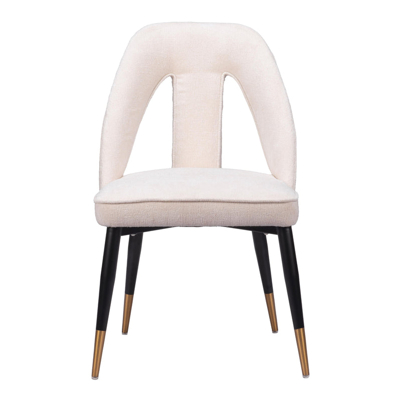  Zuo Artus 110002 Dining Chair - Ivory IMAGE 3