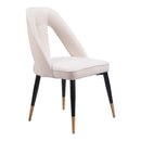  Zuo Artus 110002 Dining Chair - Ivory IMAGE 6