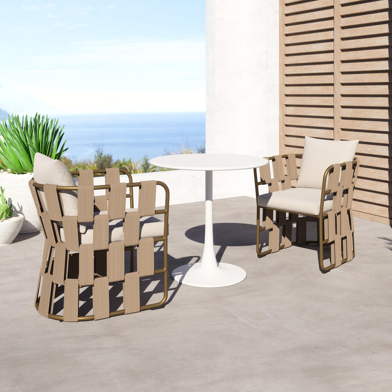  Zuo Quadrat 704012 Dining Chair - White IMAGE 11