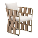 Zuo Quadrat 704012 Dining Chair - White IMAGE 1