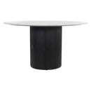  Zuo Izola 110140 Dining Table - White & Black IMAGE 3