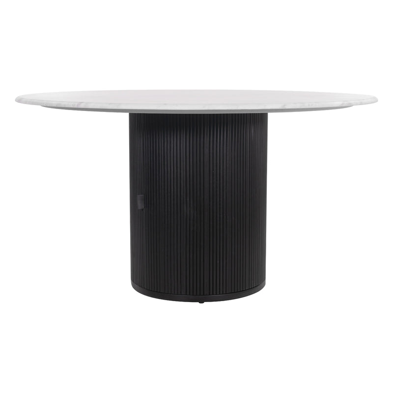  Zuo Izola 110140 Dining Table - White & Black IMAGE 3