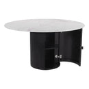  Zuo Izola 110140 Dining Table - White & Black IMAGE 4