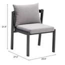  Zuo Horizon 704008 Dining Chair - Grey IMAGE 12