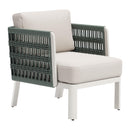  Zuo Bridgehampton 704044 Armchair - White IMAGE 1