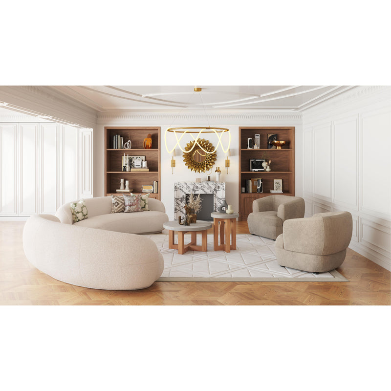  Zuo Bekker 110007 Accent Chair - Golden Beige IMAGE 9