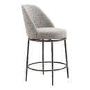  Zuo Nordhavn 110274 Swivel Counter Stool - Grey IMAGE 1