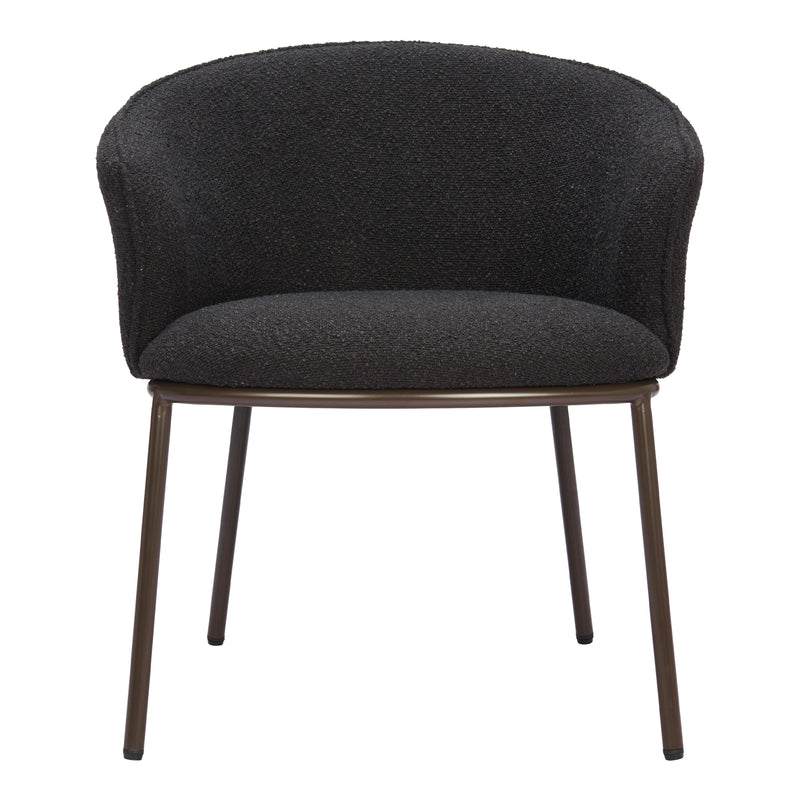  Zuo Essen 110102 Dining Chair - Black & Bronze IMAGE 3